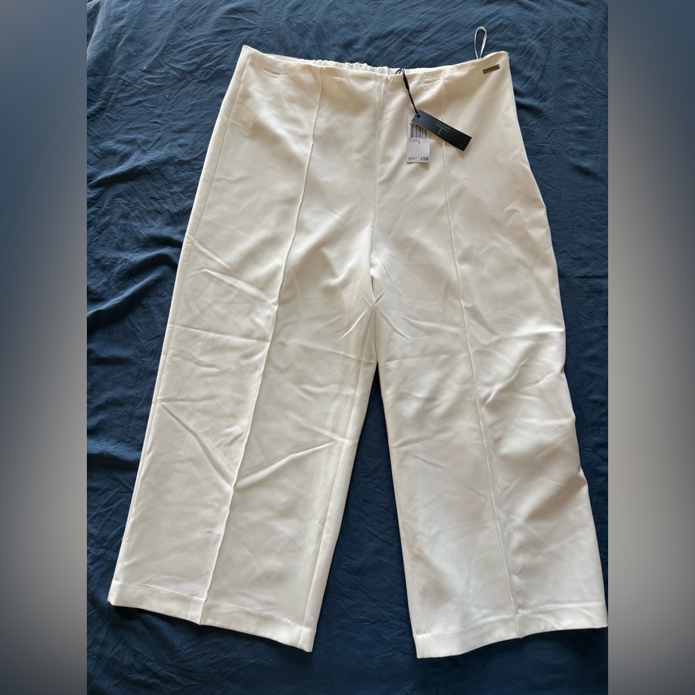 Tahari Cream Wide Leg Women's Pants
